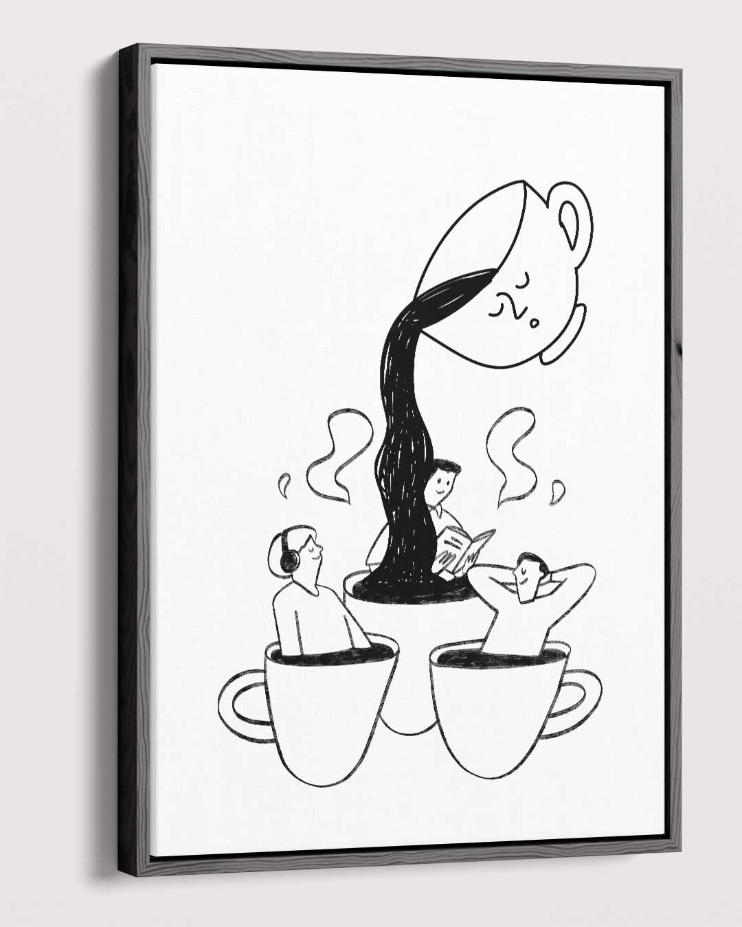 Koffie Dromen Kunstwerk-canvas-dibond-plexiglas-wanddecoratie-WallArtistic