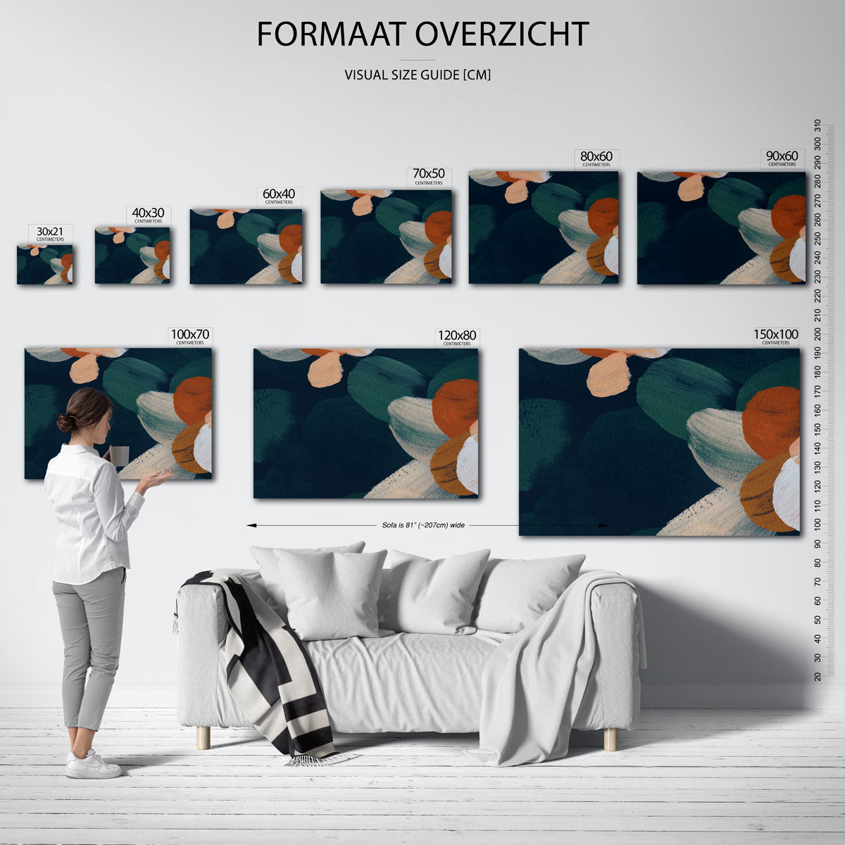 Abstracte vormen Poster