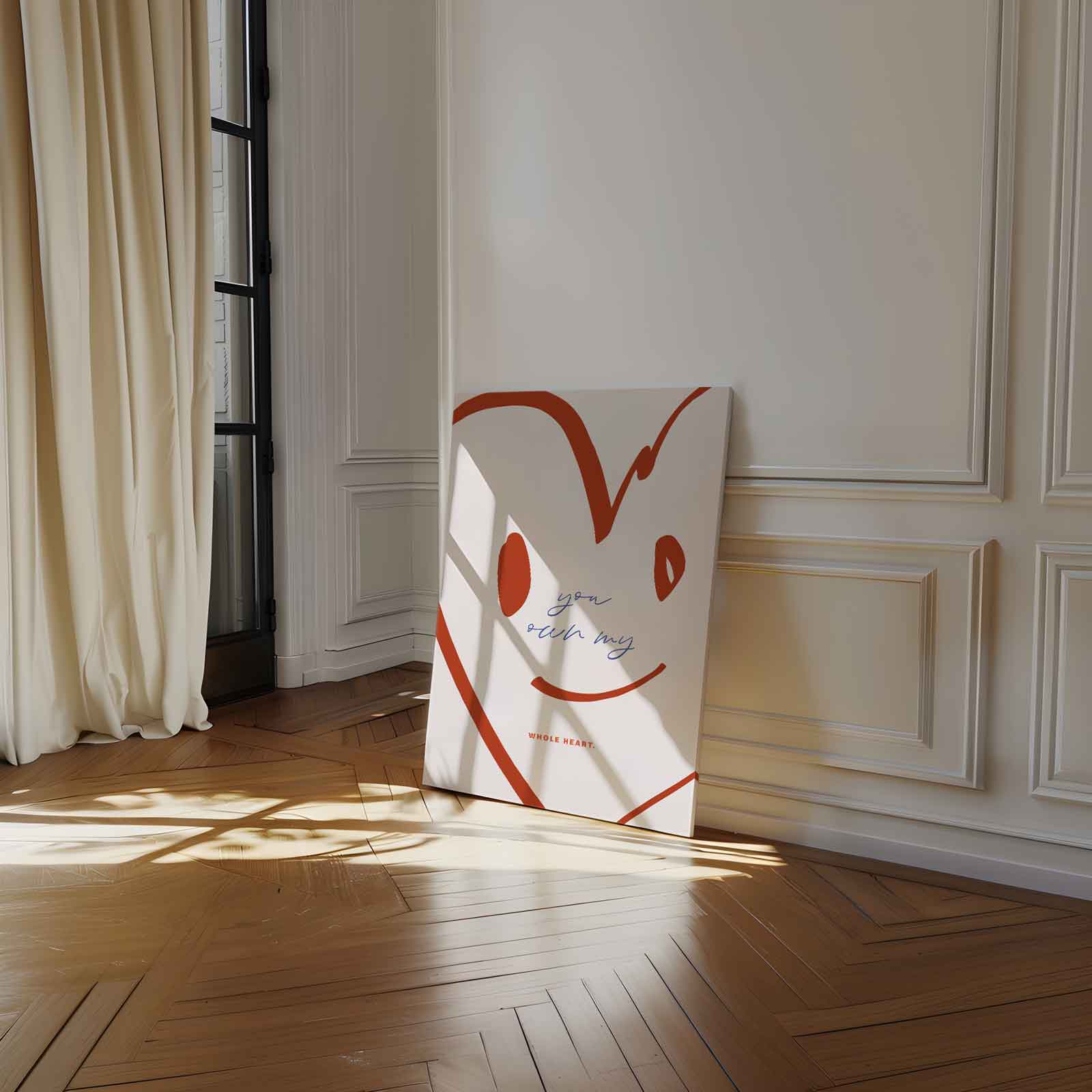 Je Brede Glimlach Kunstwerk-canvas-dibond-plexiglas-wanddecoratie-WallArtistic
