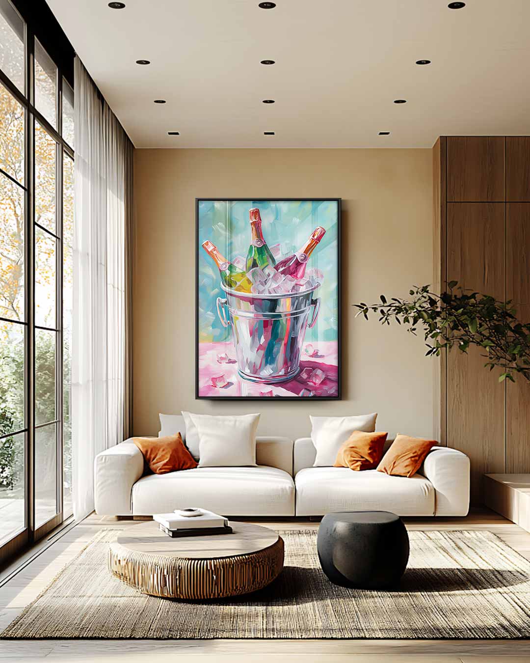 Verfrissende Bubbelstijl Kunstwerk-canvas-dibond-plexiglas-wanddecoratie-WallArtistic
