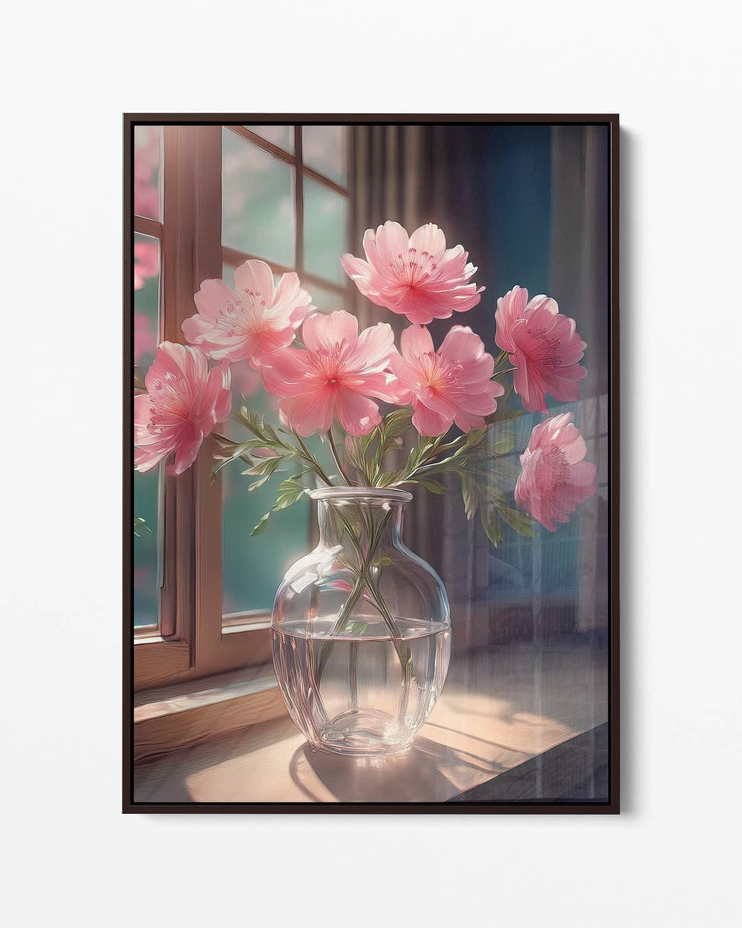 Bloemen in de Schijn van het Zonlicht Kunstwerk-canvas-dibond-plexiglas-wanddecoratie-WallArtistic