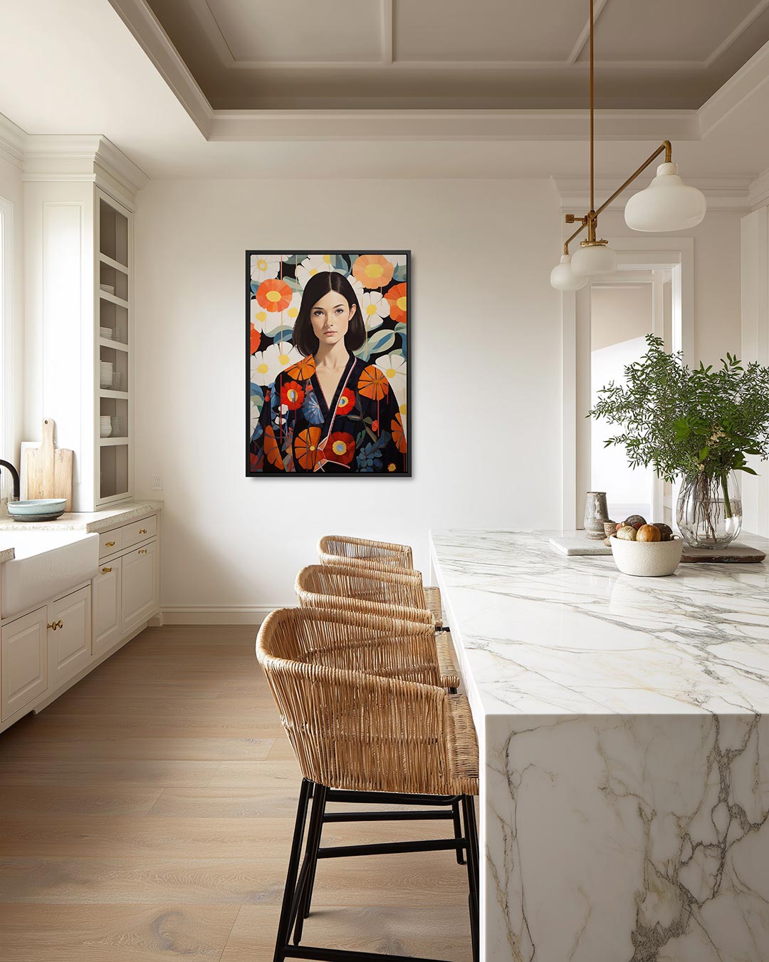 Bloemenportret Kunstwerk