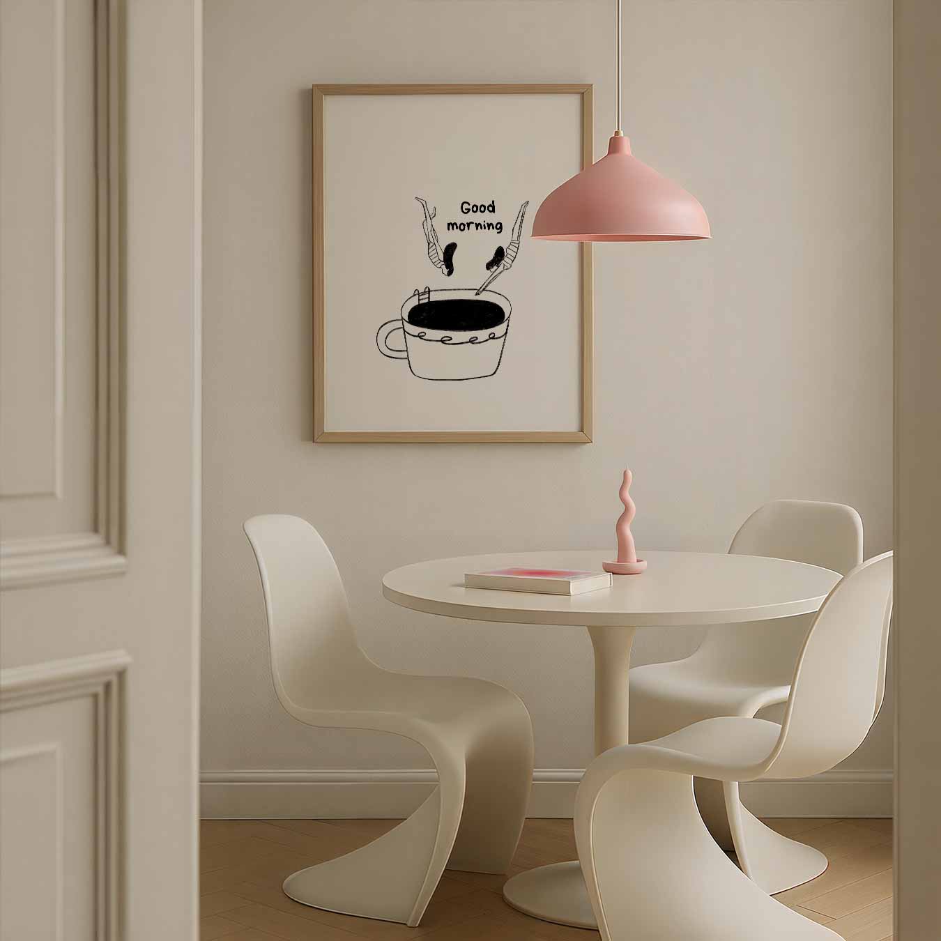 Koffieduik Illustratie Poster