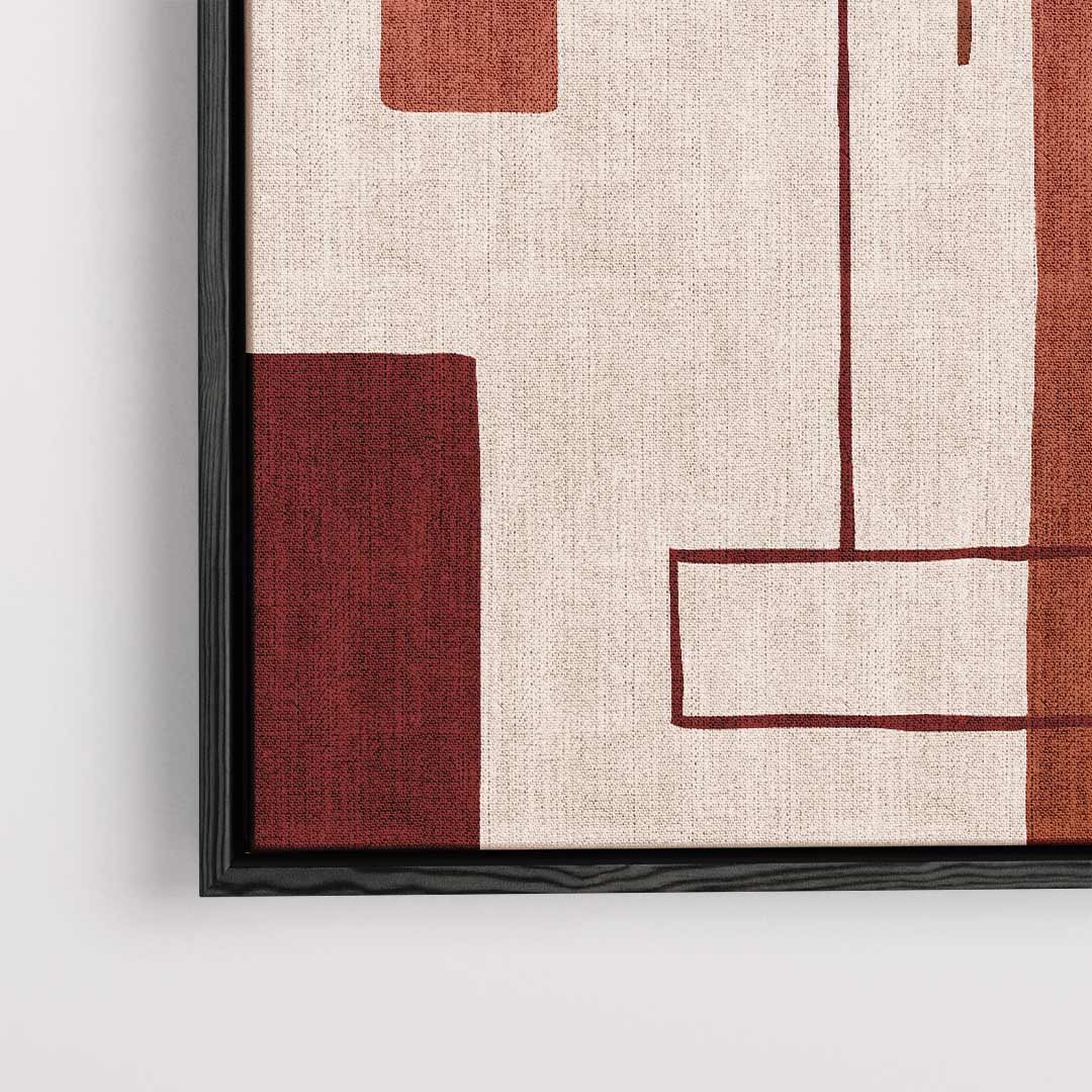 Abstracte Moderne Compositie Kunstwerk-canvas-dibond-plexiglas-wanddecoratie-WallArtistic