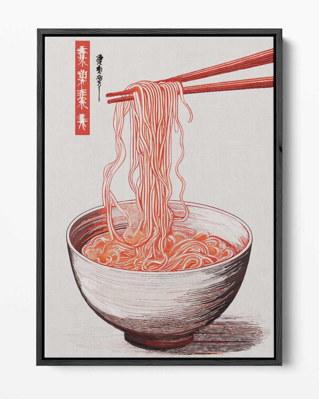 Noodles in Stijl Kunstwerk-canvas-dibond-plexiglas-wanddecoratie-WallArtistic