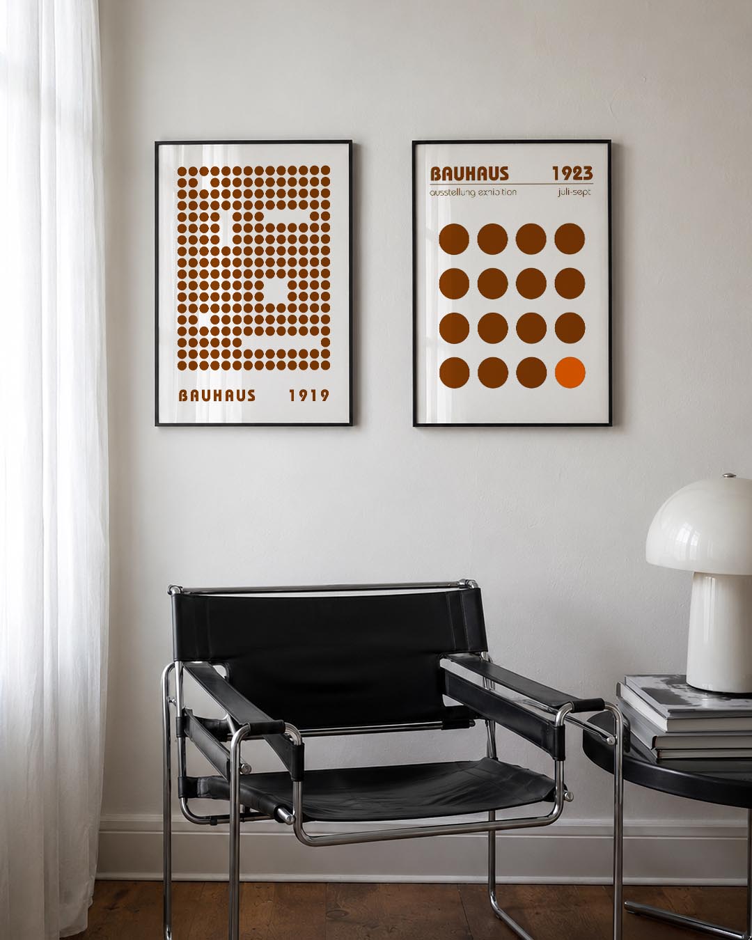 Puntpatroon en tekst Posterset