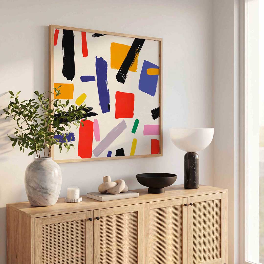 Abstracte vormen Poster