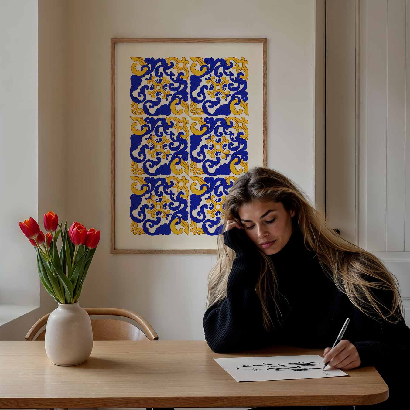 Mozaïek Magie Wandposter