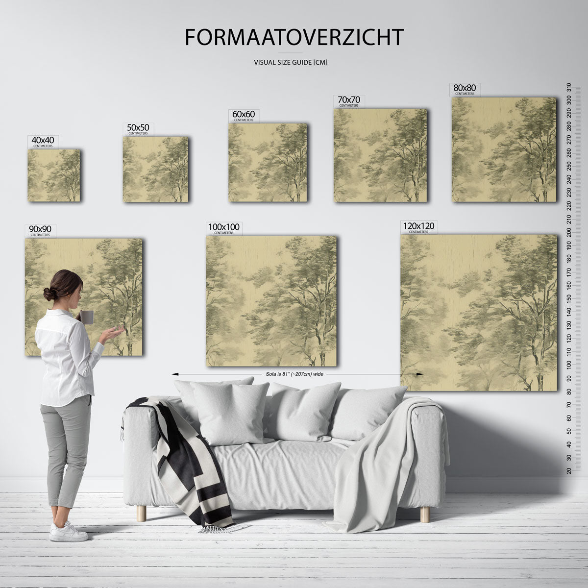 Bomenlandschap Poster