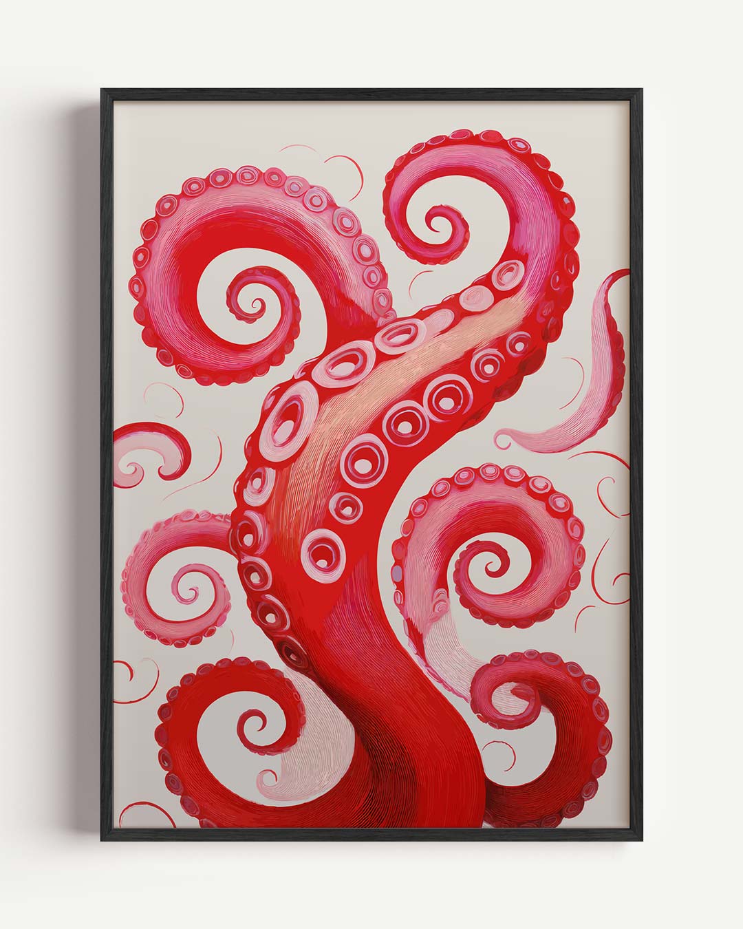 Vrolijke Octopus Tentakels Kunstposter
