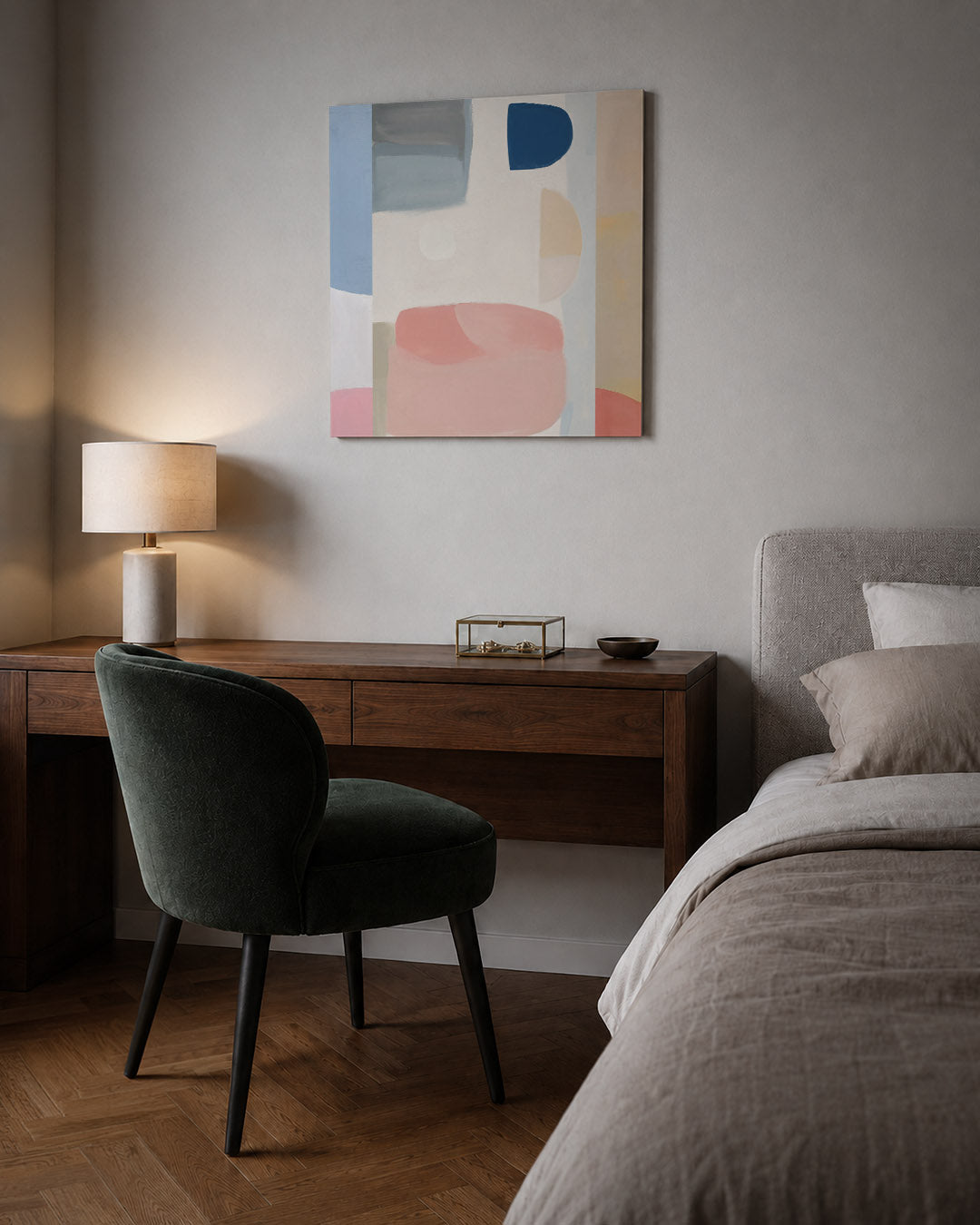 Vormenspel in kleur Kunstwerk