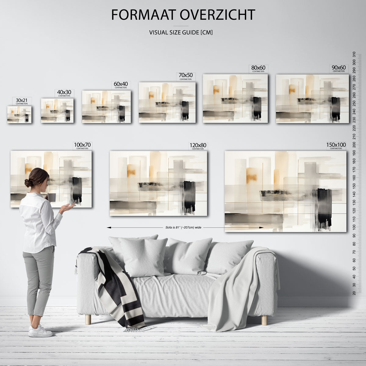 Abstracte vormen Poster