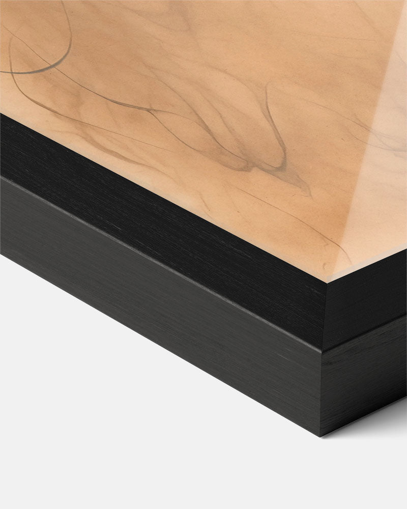 Elegante Abstracte Krulposter-WallArtistic
