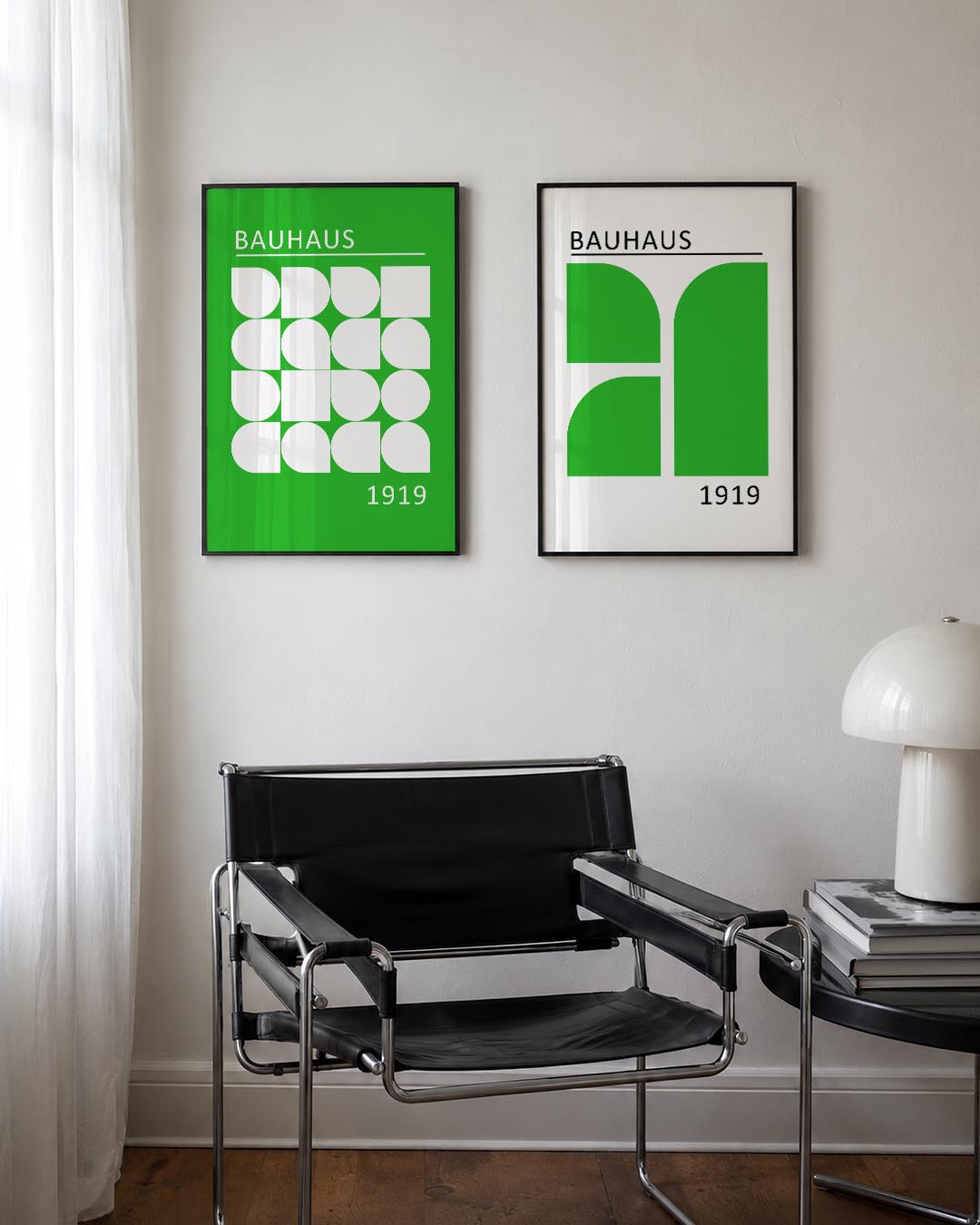 Vormenspel in groen Posterset