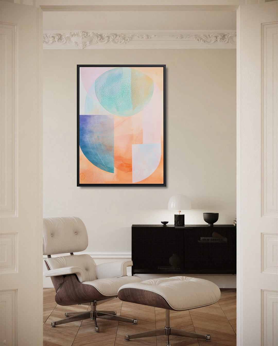 Organische vormen compositie Kunstwerk
