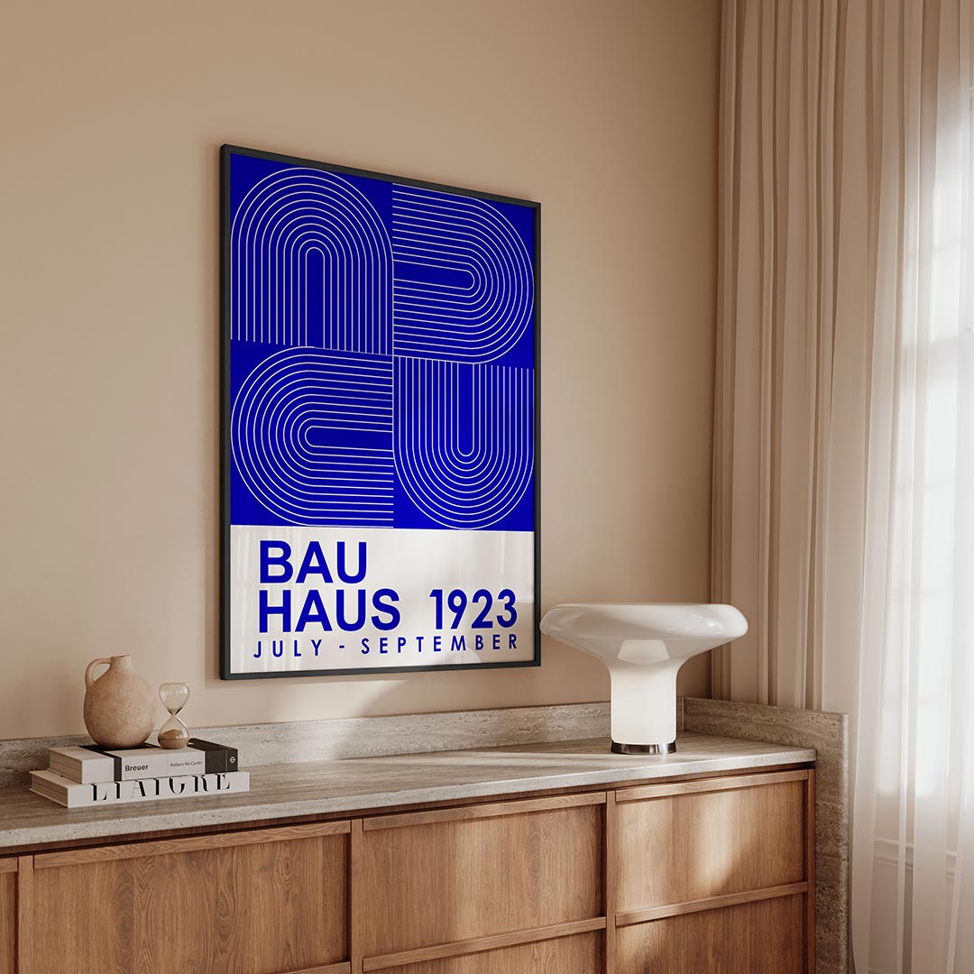 Lijnen en vlakkenspel Poster