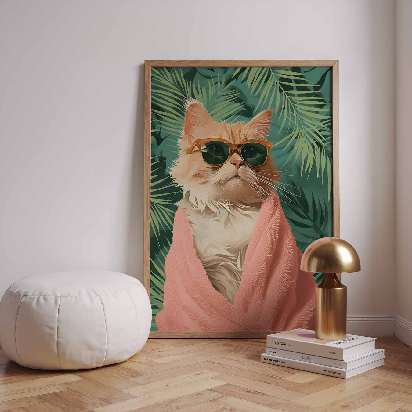 Tropische Kat Zen Poster