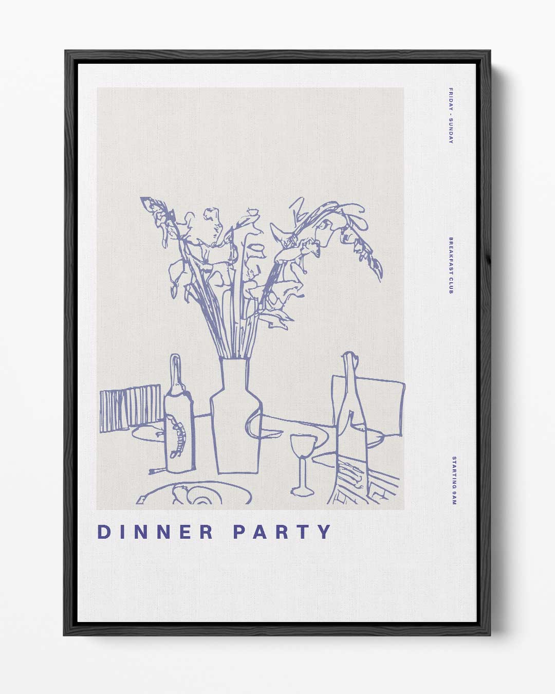 Dinner Party Kunstwerk-canvas-dibond-plexiglas-wanddecoratie-WallArtistic