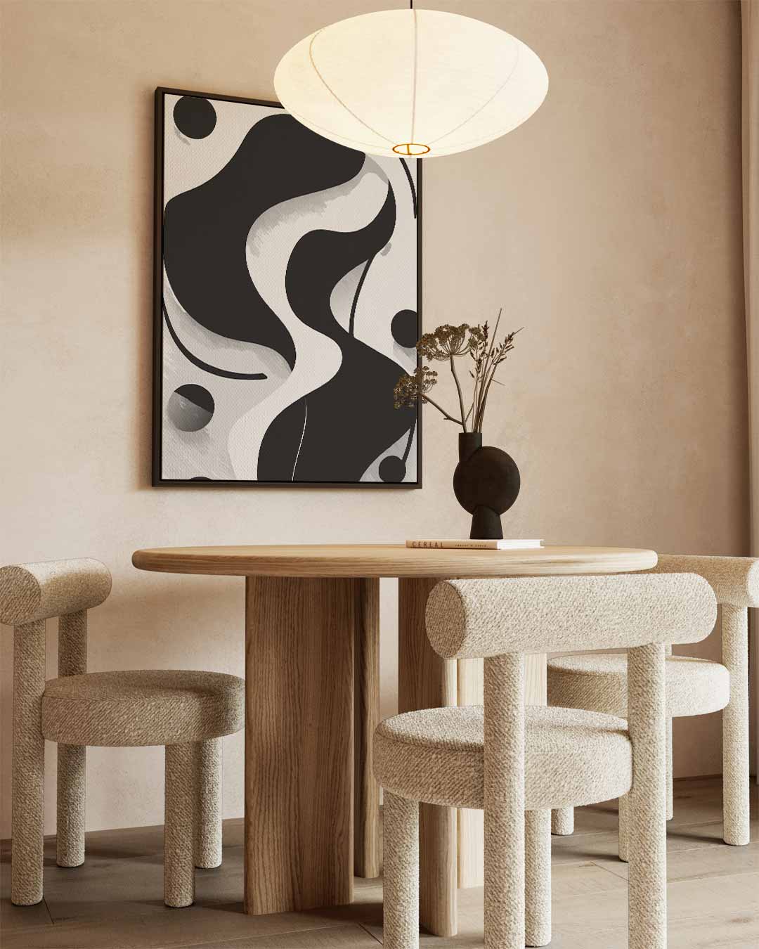 Modern Abstracte Vormen Kunstwerk-canvas-dibond-plexiglas-wanddecoratie-WallArtistic