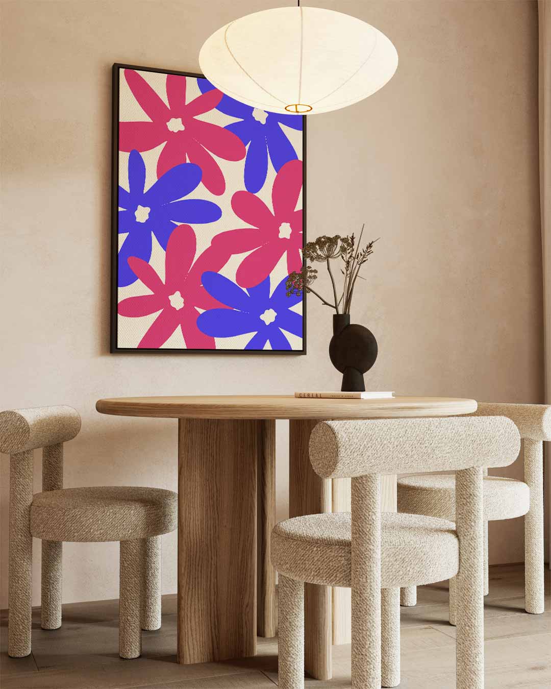 Kleurrijke Bloemenexplosie Kunstwerk-canvas-dibond-plexiglas-wanddecoratie-WallArtistic