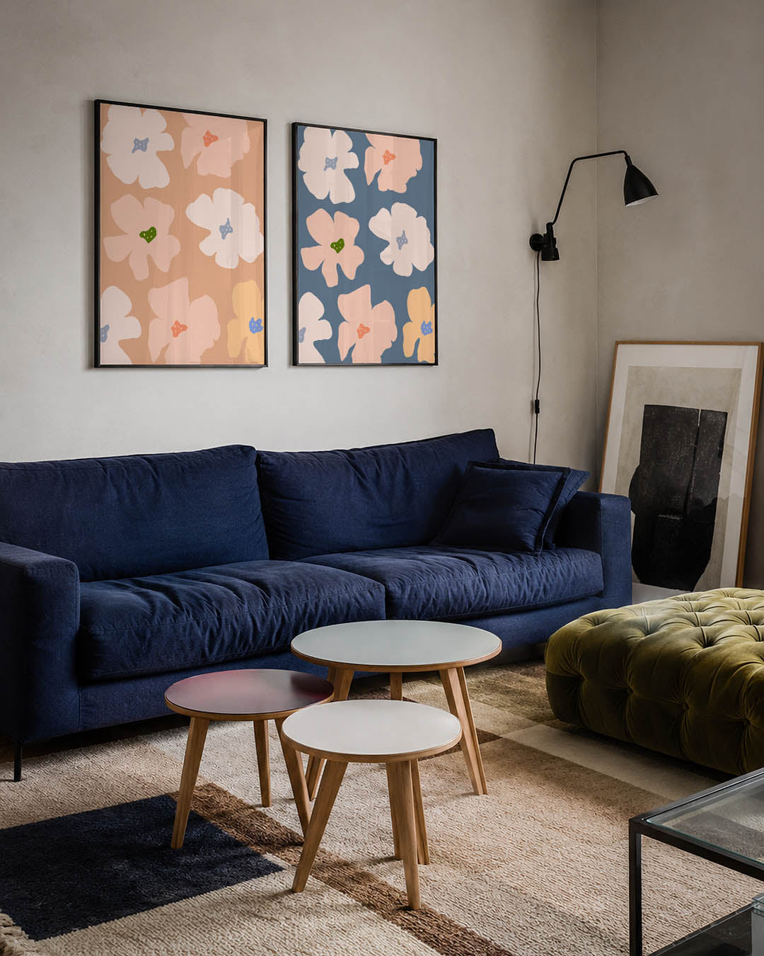 Bloemvormen en kleuren Posterset
