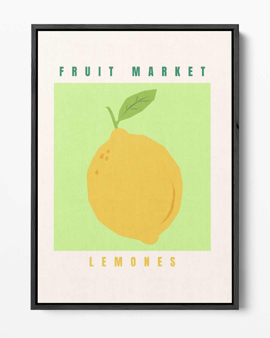Fruit Market Lemons Poster Kunstwerk-canvas-dibond-plexiglas-wanddecoratie-WallArtistic
