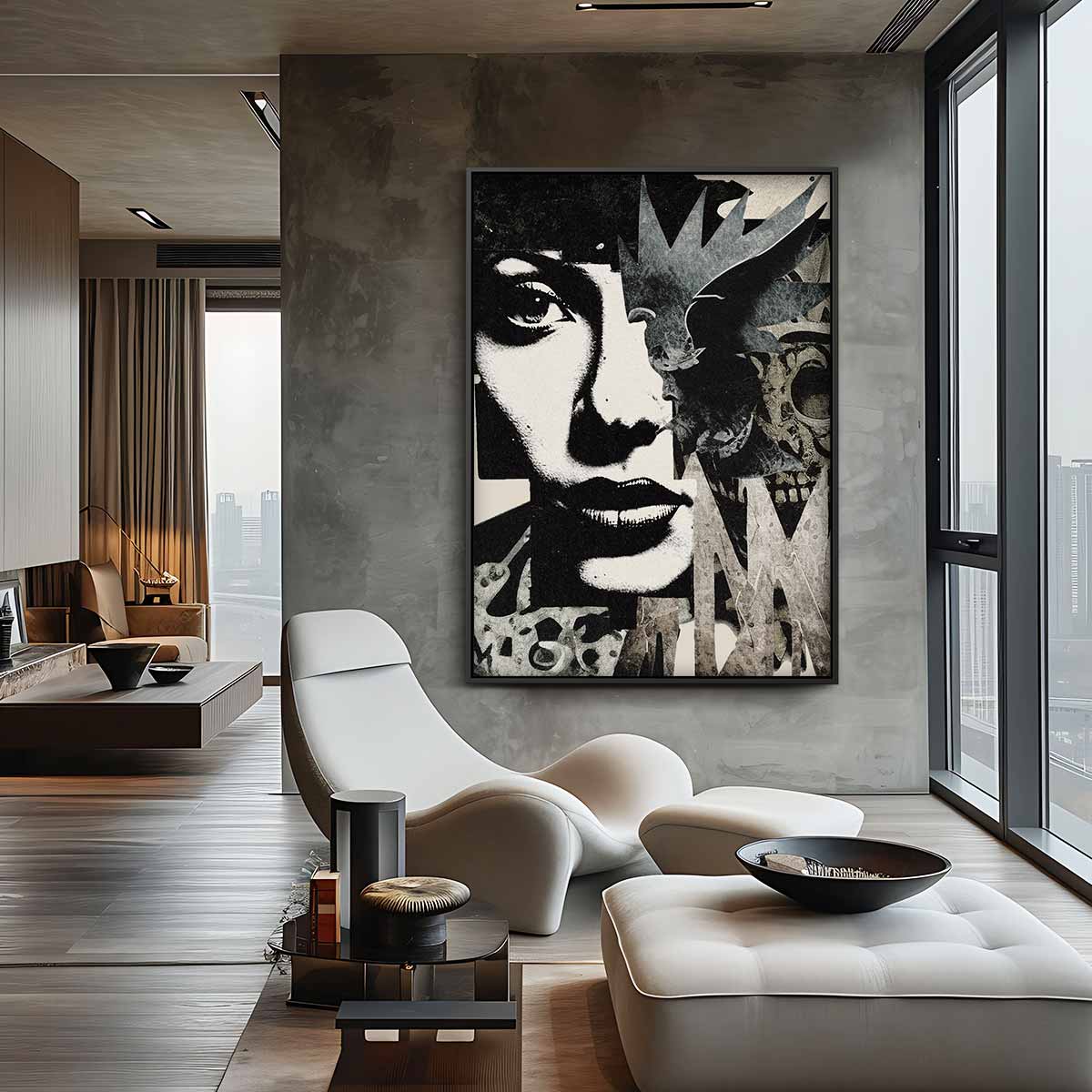 Mystieke Schatten Kunstwerk-canvas-dibond-plexiglas-wanddecoratie-WallArtistic