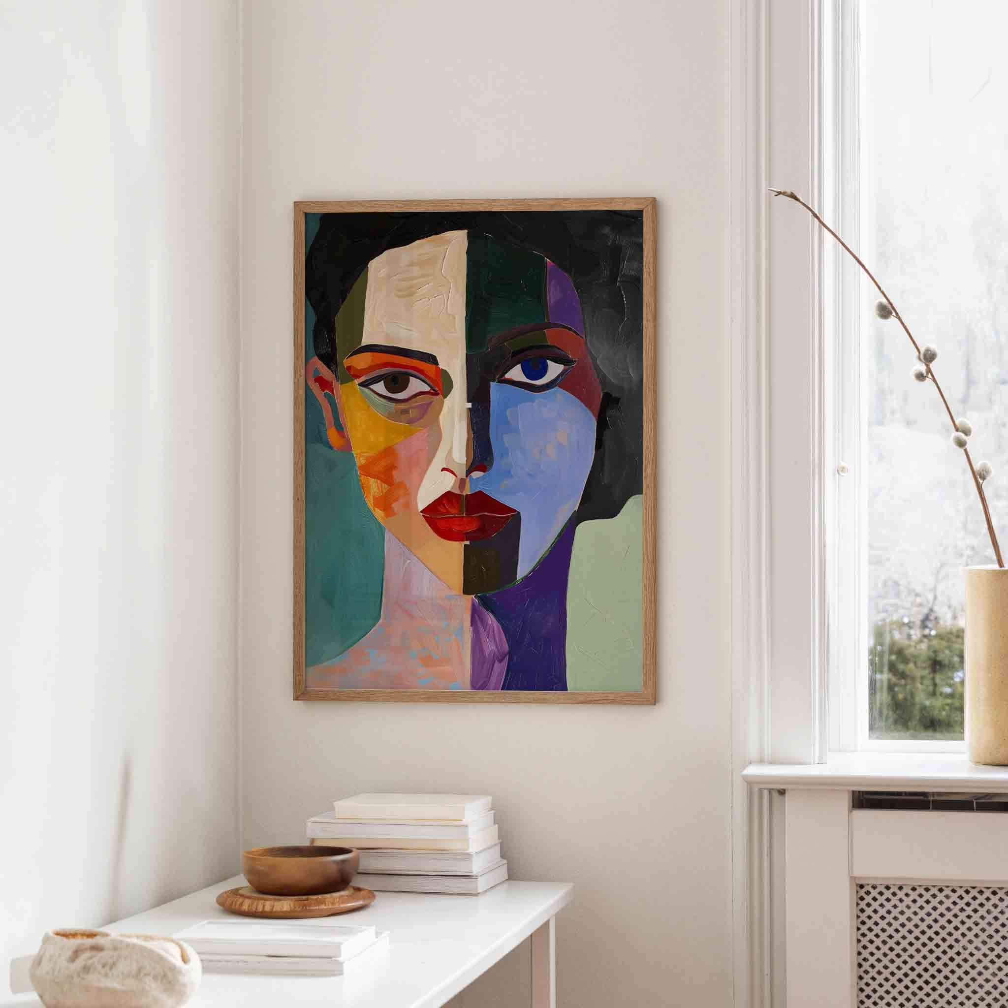 Abstract gezicht Poster