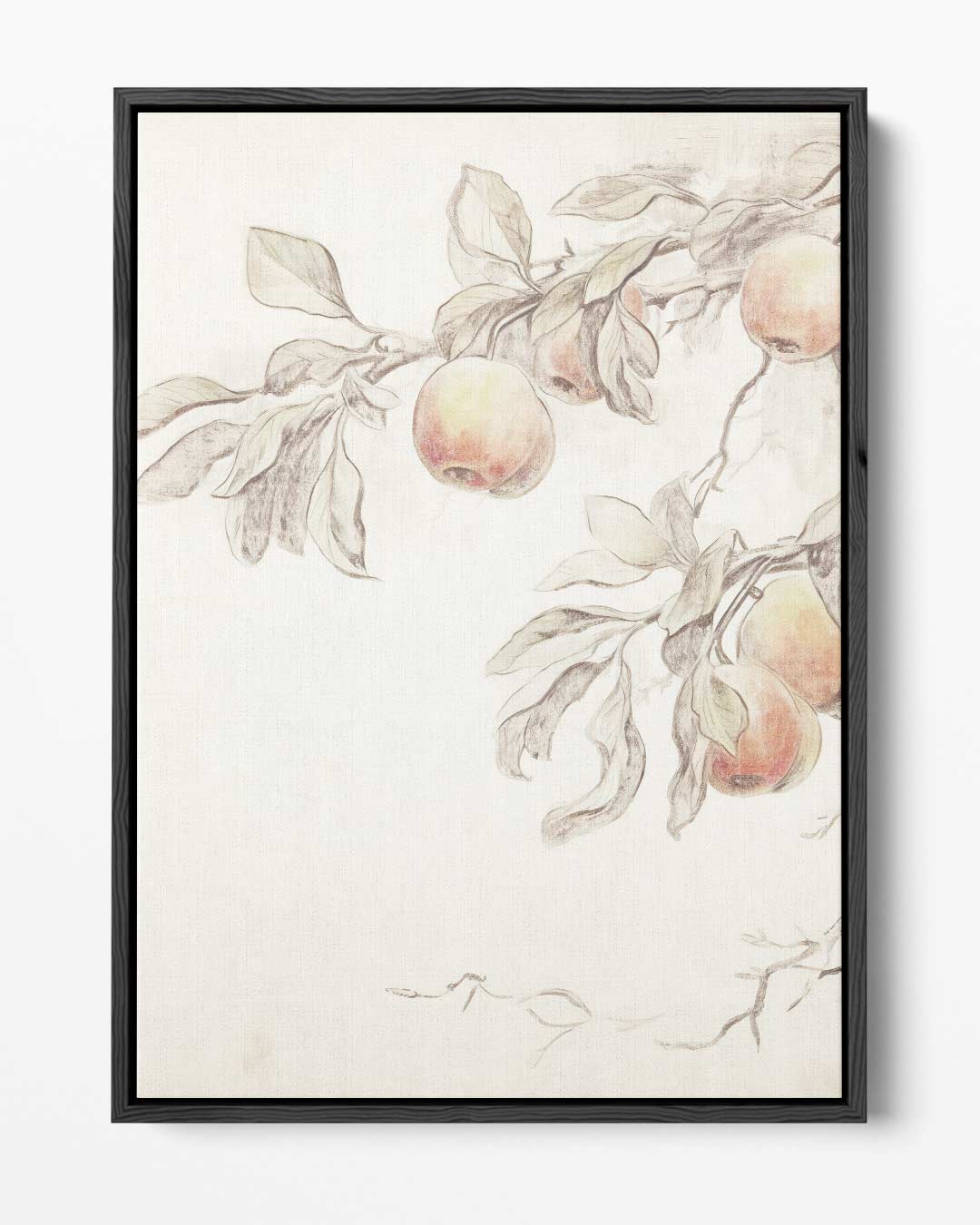 Appels aan de Boom Kunstwerk-canvas-dibond-plexiglas-wanddecoratie-WallArtistic
