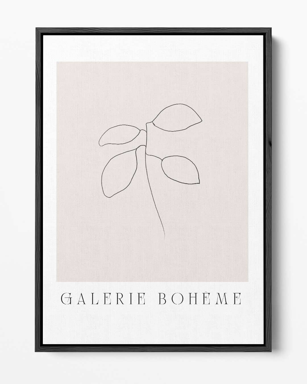 Minimalistische Botanische Schets Kunstwerk-canvas-dibond-plexiglas-wanddecoratie-WallArtistic