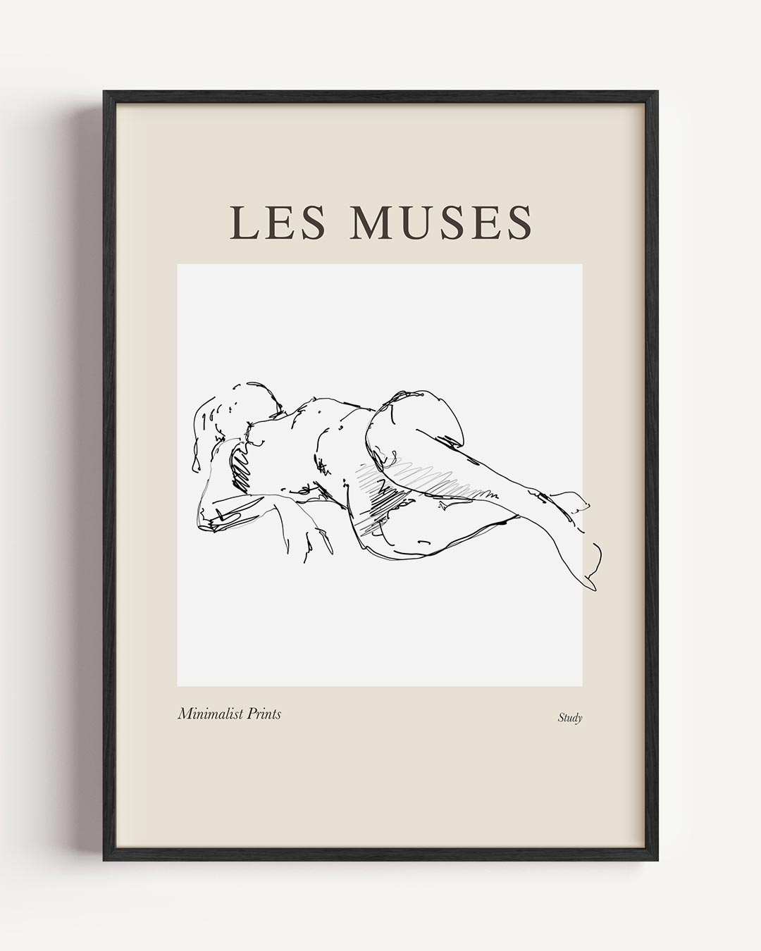 Les Muses Minimalistische Kunstposter-WallArtistic