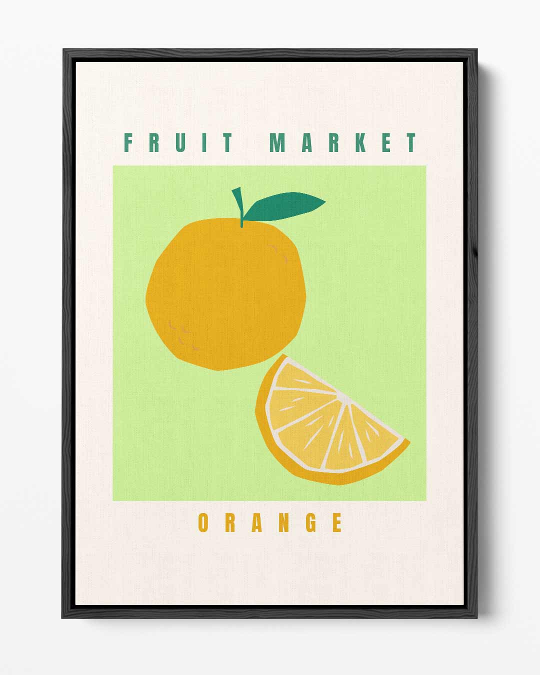 Fruit Market Oranje Poster Kunstwerk-canvas-dibond-plexiglas-wanddecoratie-WallArtistic