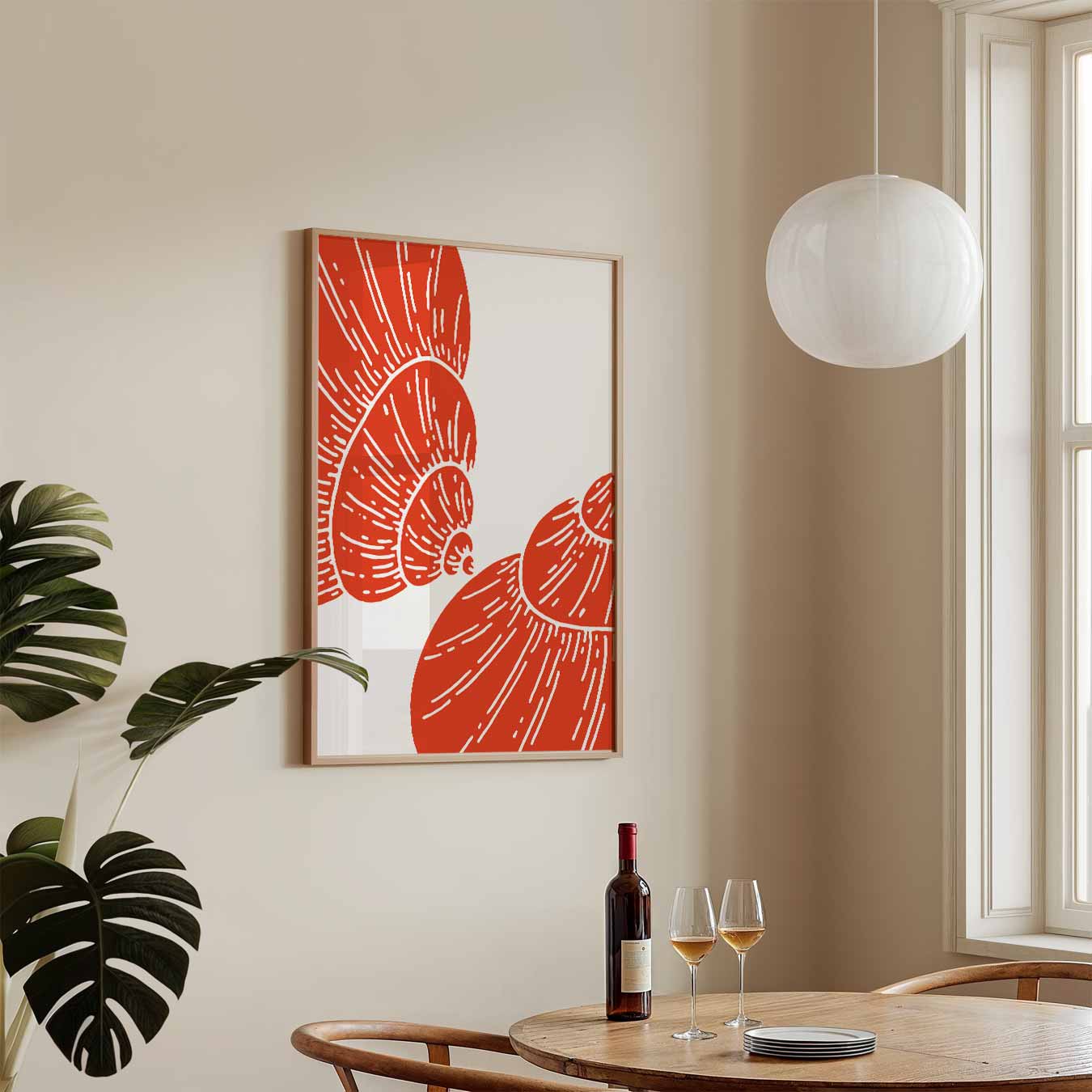 Schelpen in Stijl Poster