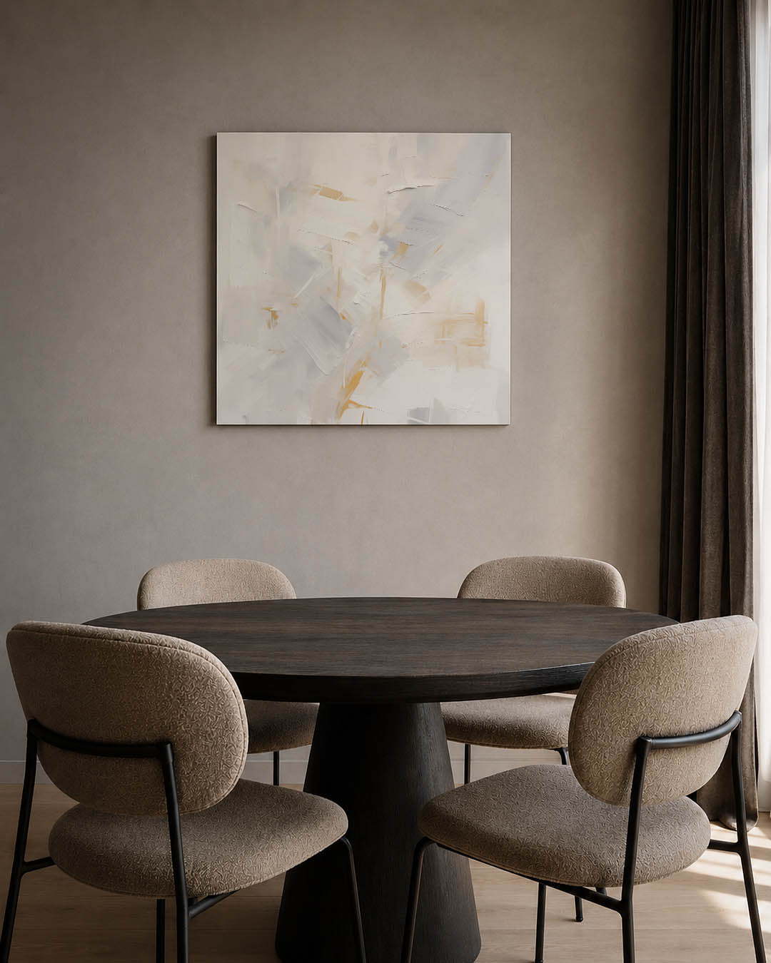 Lichte vegen compositie Kunstwerk