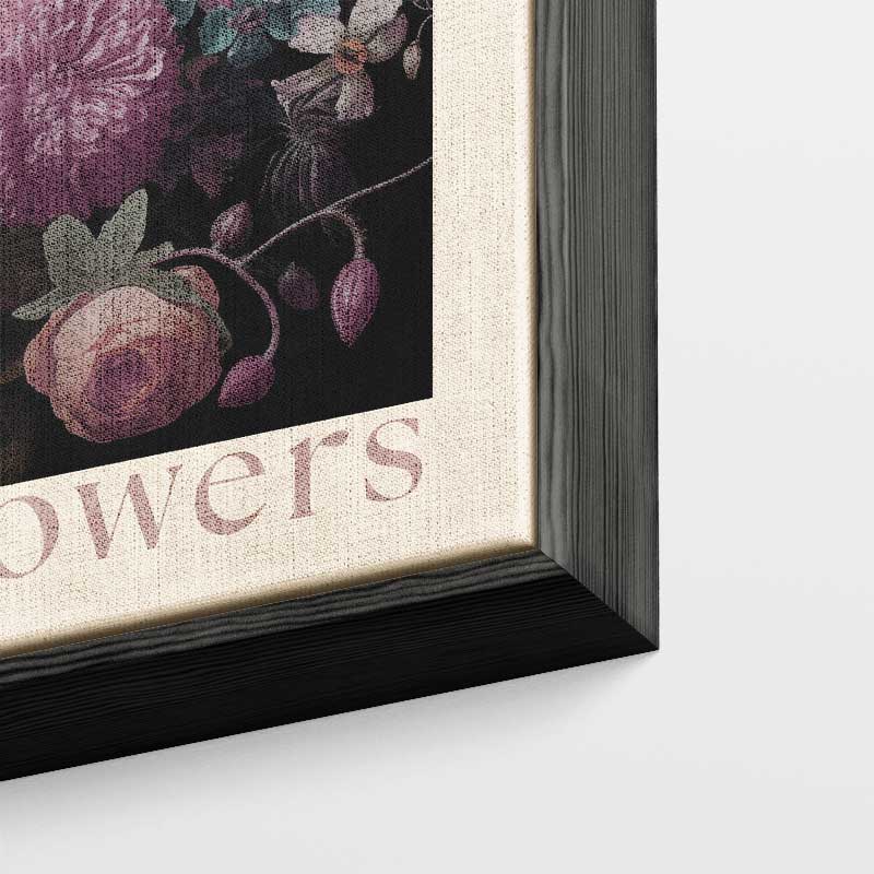Dans tussen de wildbloemen Kunstwerk-canvas-dibond-plexiglas-wanddecoratie-WallArtistic