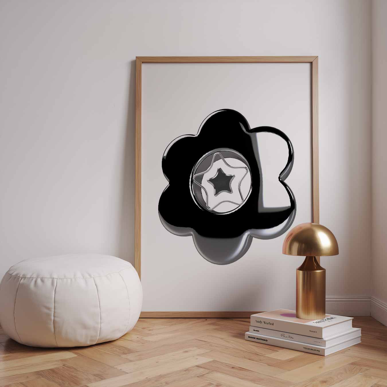 Stralende Ster Bloemenposter