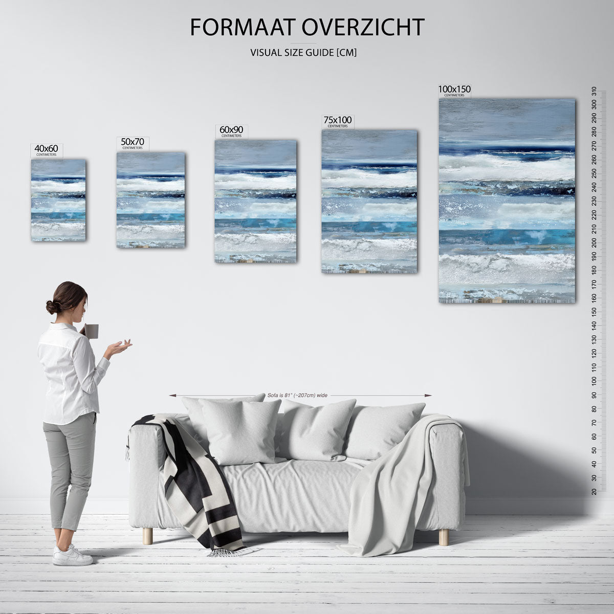 Horizontale lagen Kunstwerk