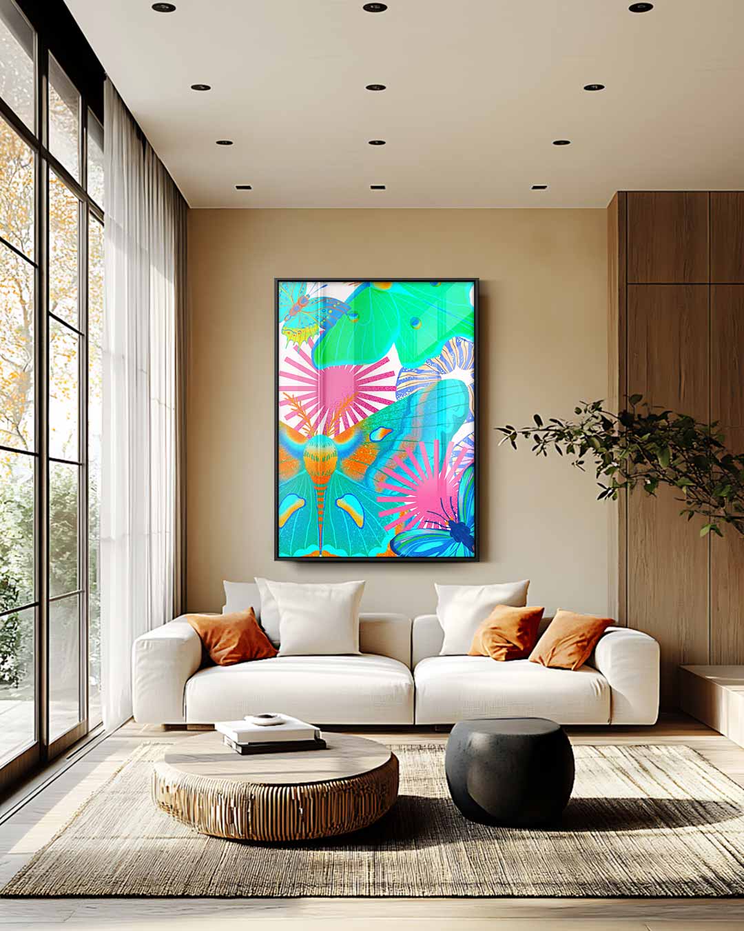 Abstract kunstwerk Kunstwerk-canvas-dibond-plexiglas-wanddecoratie-WallArtistic