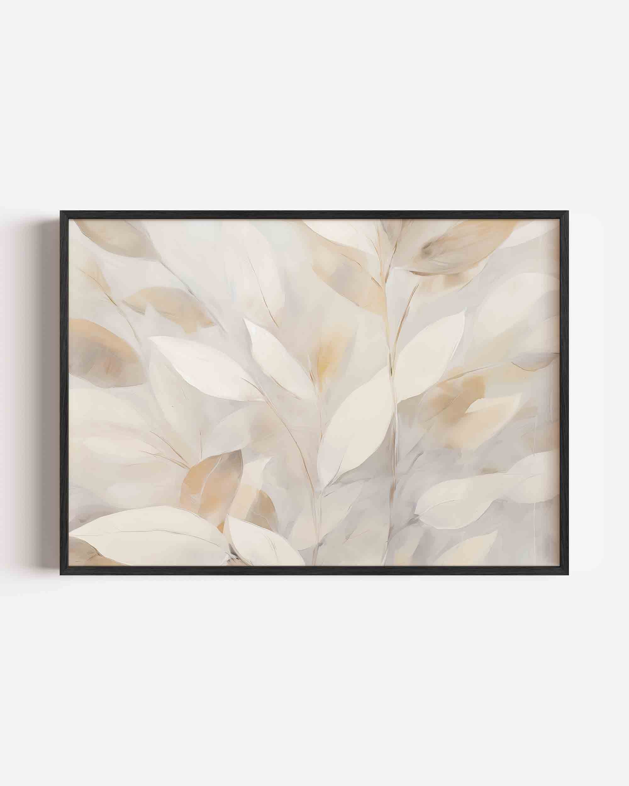 Bladeren in zachte tinten Poster
