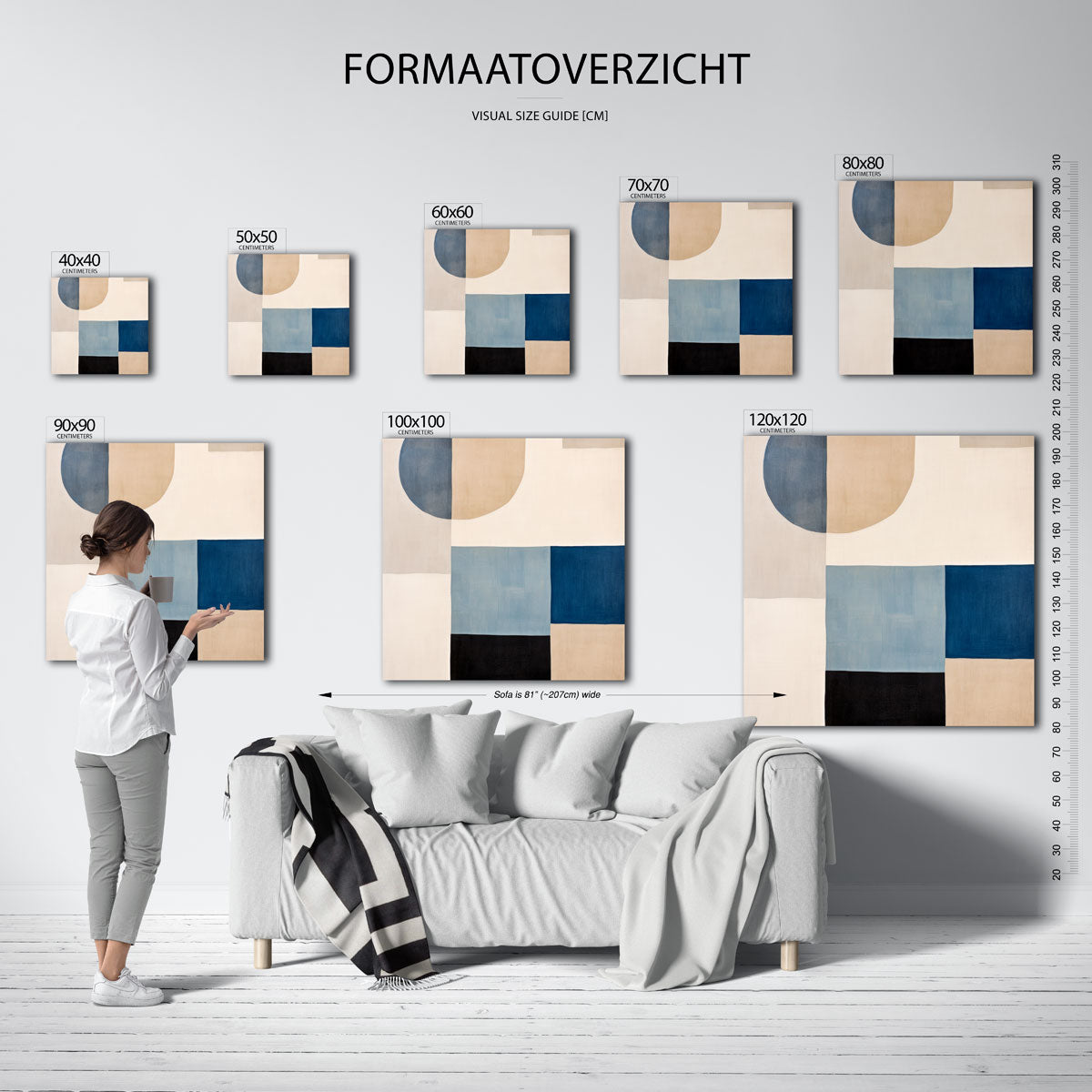 Abstracte vormen Poster