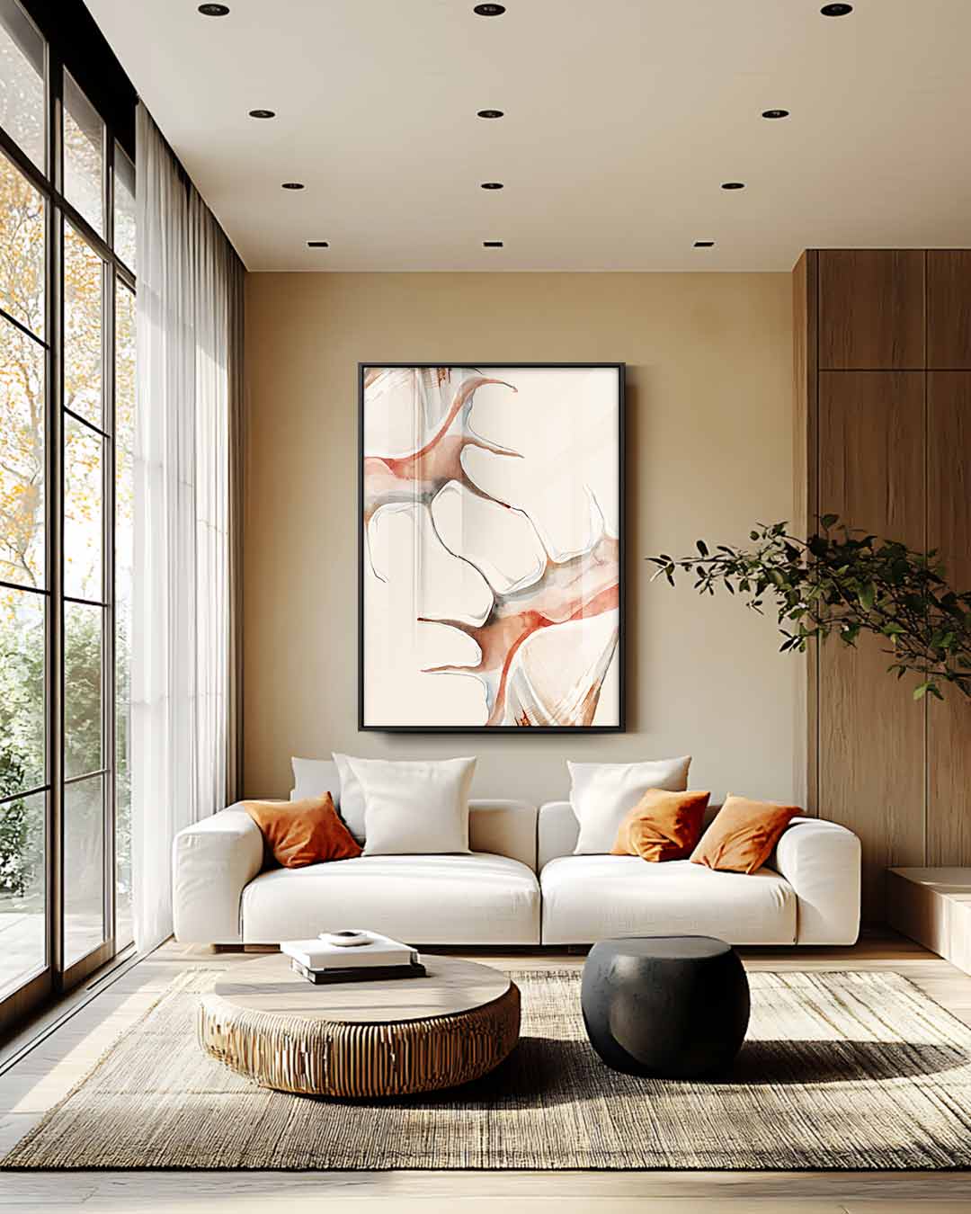 Abstract kunstwerk Kunstwerk-canvas-dibond-plexiglas-wanddecoratie-WallArtistic