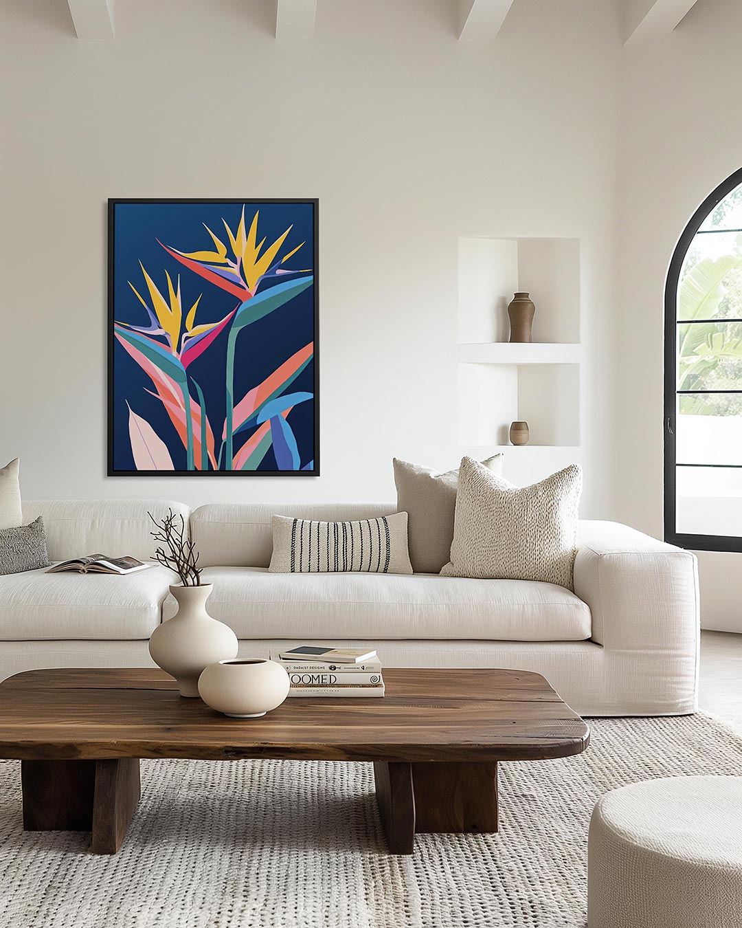 Vrolijke bloemen Kunstwerk