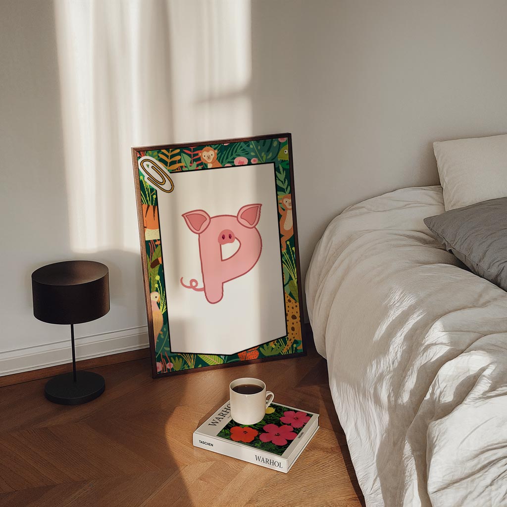 Schattige Dieren Alfabet Poster