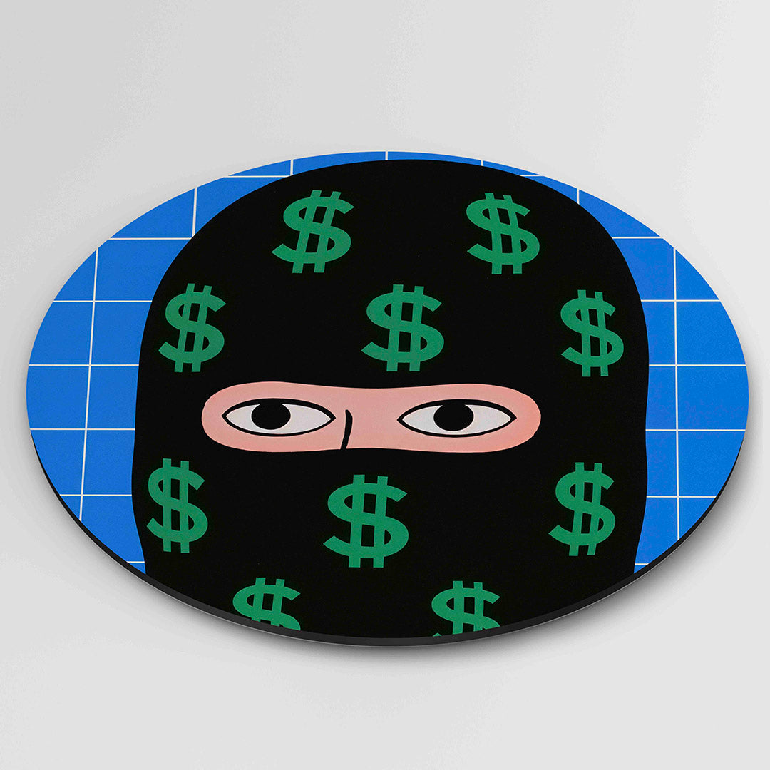 Dollar masker Muurcirkel