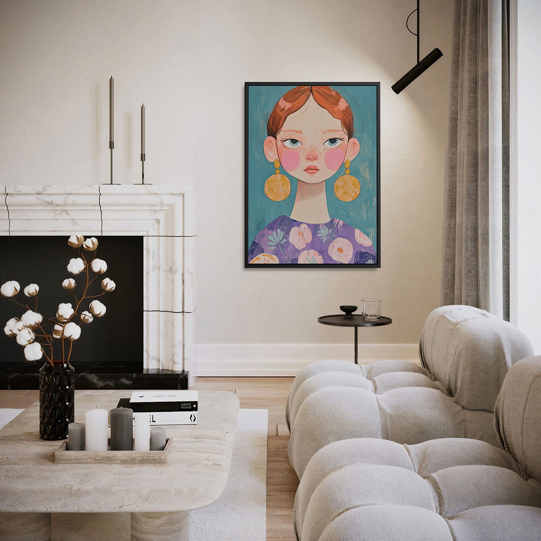 Vrouwelijk portret Kunstwerk