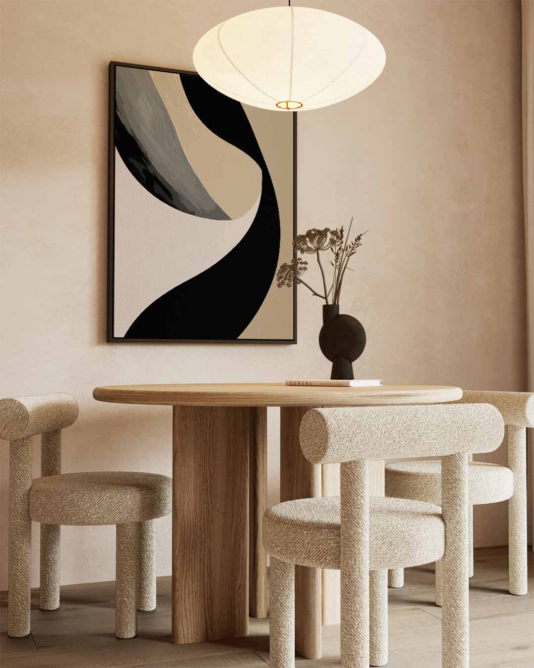 Elegante Abstracte Golf Kunstwerk-canvas-dibond-plexiglas-wanddecoratie-WallArtistic