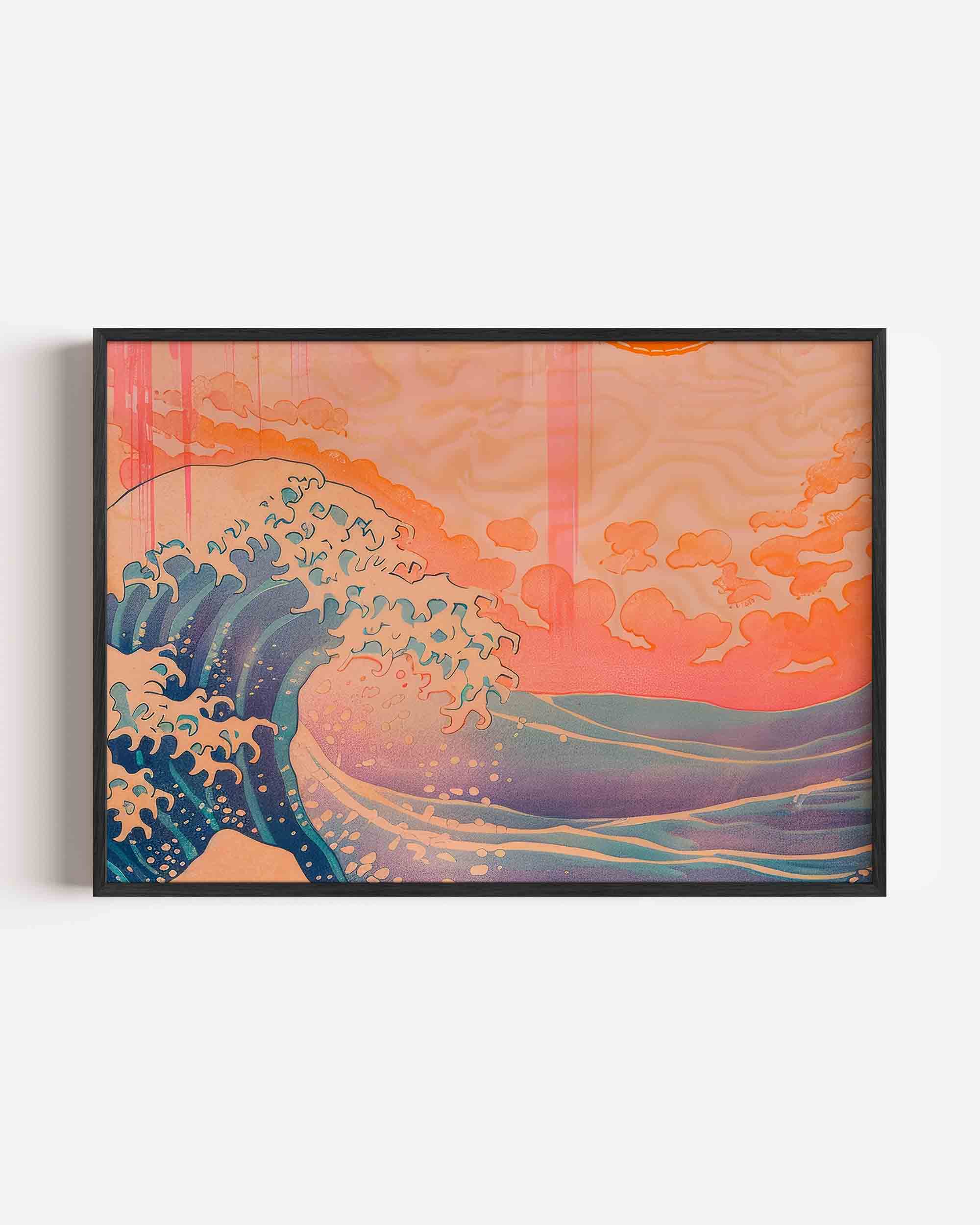 Golven en wolken Poster