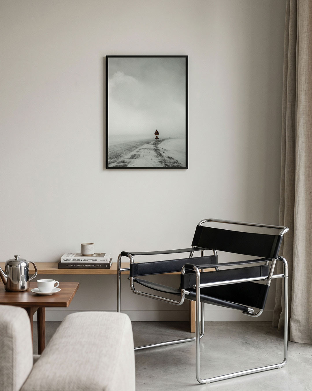 Mistige weg Poster