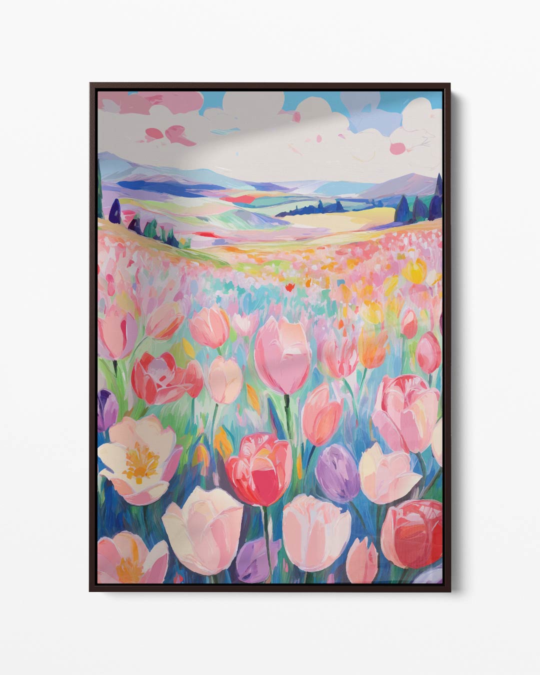 Bloemenveld in Volle Bloei Kunstwerk-canvas-dibond-plexiglas-wanddecoratie-WallArtistic