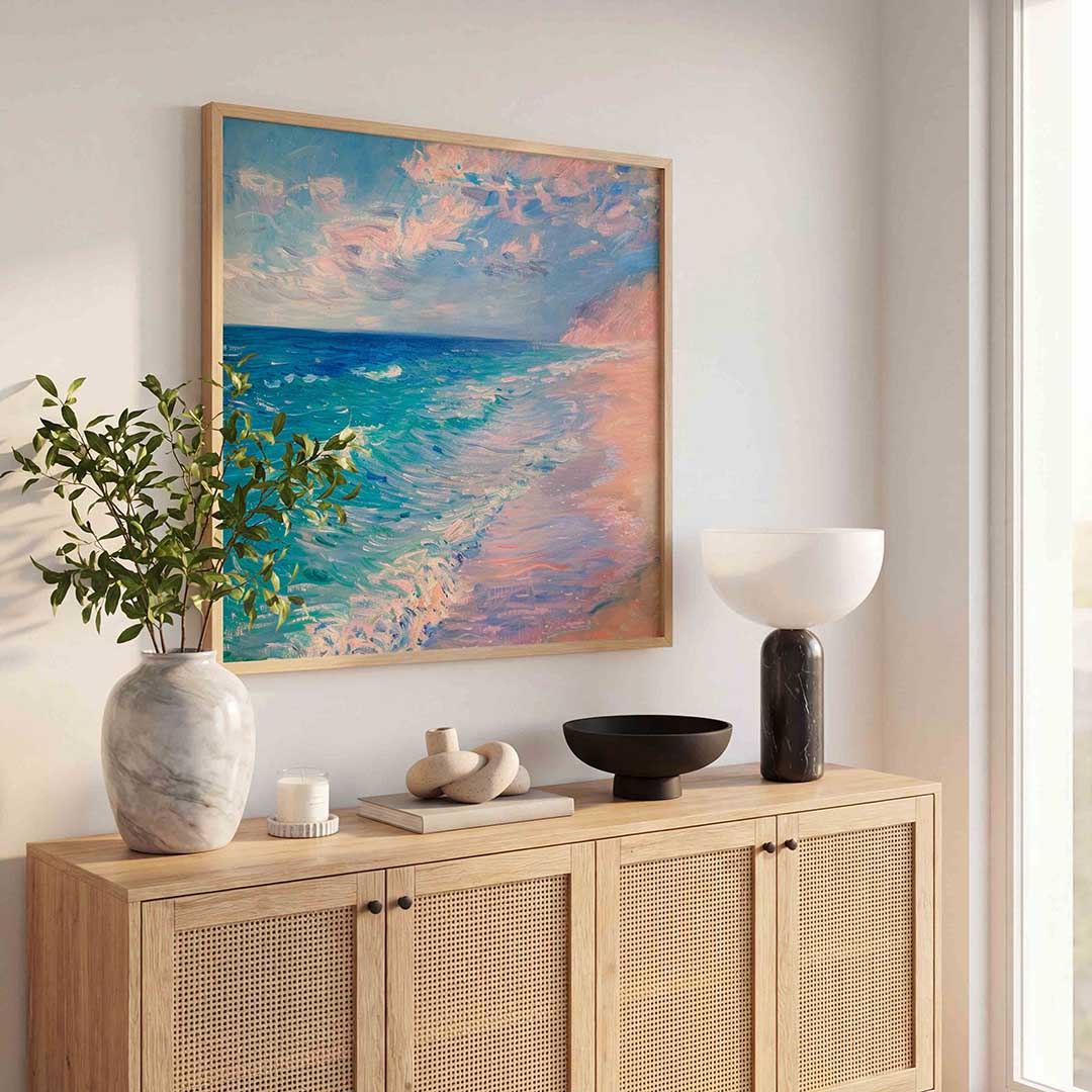 Strand en zee Poster